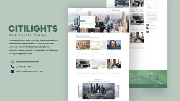 CitiLights - Real Estate Agency Theme