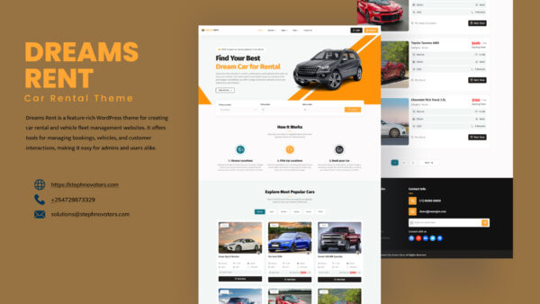 Dreams Rent Car Rental Theme