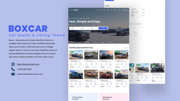 Boxcar – Car Dealer & Automotive Listing Theme