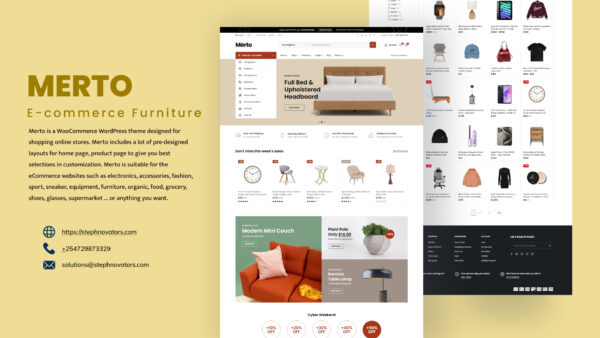 Merto E-commerce Furniture Theme